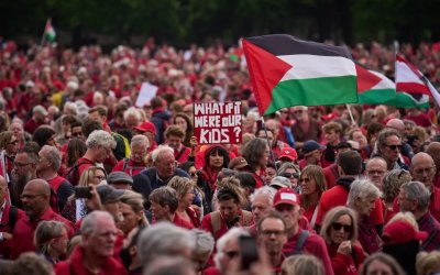 Belanda Memerah, Ratusan Ribu Warga Protes Genosida di Gaza