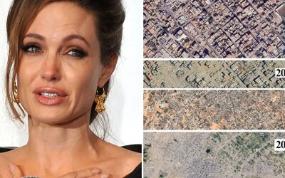 Angelina Jolie Ungkap Kehancuran Gaza Lewat Citra Satelit