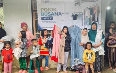 Penyintas Banjir Sumatera Padati Pojok Busana Gratis LAZNAS Dewan Dakwah