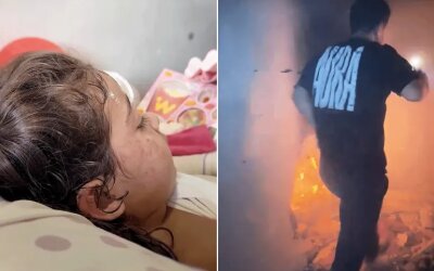 Tinggalkan Kamera, Jurnalis Gaza Selamatkan Balita dari Kobaran Api Serangan 'Israel'