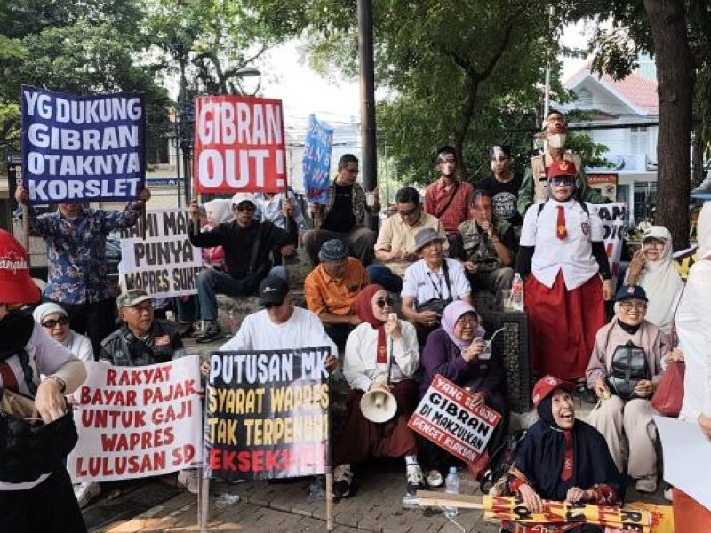 ARM dan Pengacara Jawara Bela Umat Gelar Aksi di Tugu Tani, Desak Pemakzulan Gibran