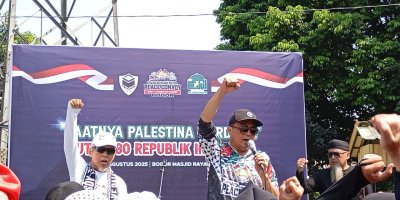 UBN Pimpin Ribuan Massa di Bogor, Serukan Dukungan untuk Palestina Lewat Indonesia Peace Convoy