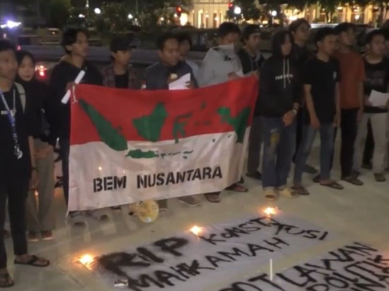 BEM Nusantara Gelar Aksi Tolak Putusan MK soal Batas Usia Capres-Cawapres