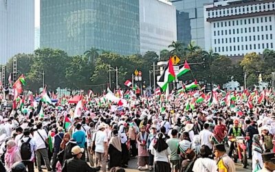 Lautan Massa API-Palestina Penuhi Kawasan Patung Kuda: Serukan 11 Tuntutan untuk Kemerdekaan Palestina