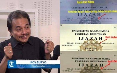 Roy Suryo Klaim Ijazah Jokowi 99,9 Persen Palsu, Bawa Bukti Digital ke Bareskrim