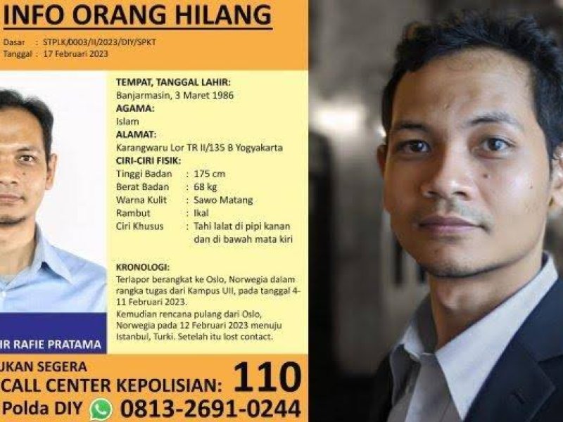 KJRI Istanbul Telusuri Dosen UII yang Hilang Kontak