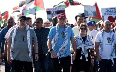 Presiden Kuba Turun Tangan, Pimpin Langsung Aksi Ribuan Massa Pro-Palestina