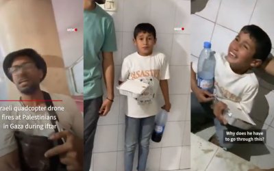 Drone ‘Israel’ Tembaki Warga Rafah yang Sedang Berbuka Puasa di Masjid