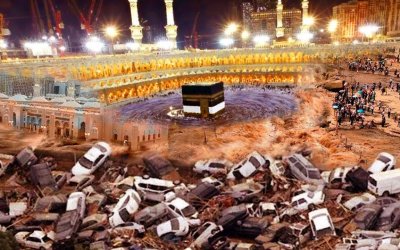 Banjir Bandang Terjang Mekkah, Ratusan Mobil Hanyut