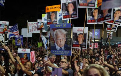 Demonstran ‘Israel’ Cemooh Netanyahu Saat Perayaan Gencatan Senjata