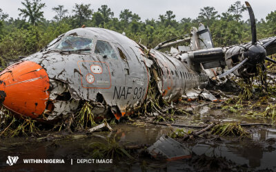 Nigeria Berduka, Pesawat Militer Jatuh ke Rawa Tewaskan 25 Orang