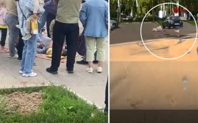 Muslimah dan Balitanya Sengaja Ditabrak dengan Kencang di Rusia