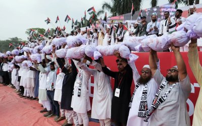 Seratus Ribu Warga Bangladesh Kutuk Serangan ‘Israel’ ke Gaza