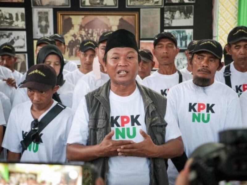 Massa KPK NU Geruduk Gedung Merah Putih, Serahkan Bukti Dugaan Politik Uang Miliaran Rupiah di Muktamar NU