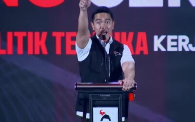 Kaesang Menangis di Rakernas: Saya Akan Peras Semua Darah untuk Menang di Pemilu 2029