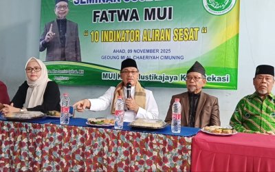 MUI Mustikajaya Gelar Sosialisasi 10 Indikator Aliran Sesat: Umat Diimbau Waspadai Penyimpangan Akidah