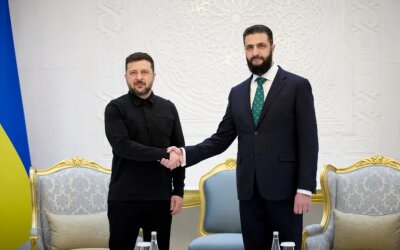 Zelensky Temui Asy Syaraa, Sepakati Kerja Sama Militer dan Keamanan