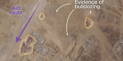 Sadis! ‘Israel’ Buldozer Jenazah Warga Palestina di Gaza