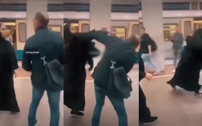 Tak Terima Dilecehkan, Dua Muslimah Pukul Pria Rusia