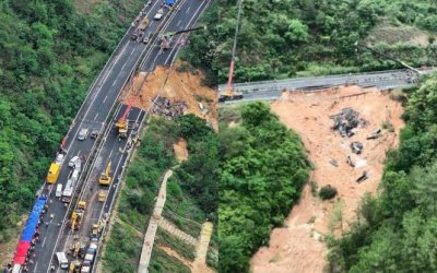 Jalan Raya Guangdong China Runtuh, 36 Orang Tewas