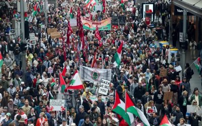 Demonstrasi Besar di Australia: Ratusan Ribu Orang Turun ke Jalan Dukung Gaza, Tolak Genosida dan Blokade