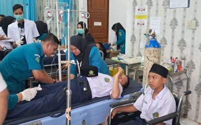 Puluhan Siswa MTsN 2 Asahan Diduga Keracunan MBG