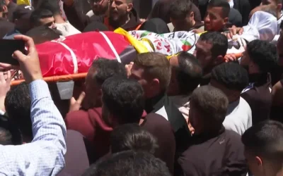 Militer 'Israel' Serang Prosesi Pemakaman Bocah 14 Tahun di Al-Mughayyir