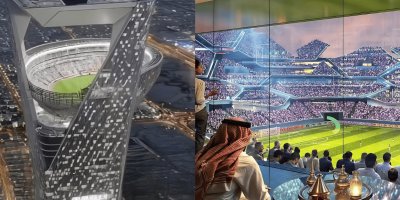 Sambut Piala Dunia 2034, Saudi Bangun Stadion Langit