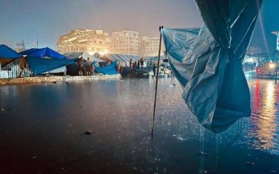 Hujan Lebat Rendam RS Al-Shifa dan Ribuan Tenda Pengungsi, Krisis Kemanusiaan Gaza Kian Memburuk