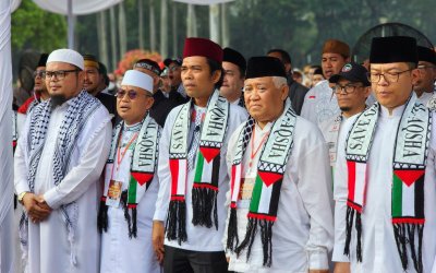 Di Monas, Ustaz Das’ad Latif Serukan Boikot Produk “Israel” dan Ajak Hijrah Ekonomi
