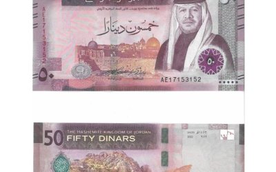 Uang Kertas Baru Yordania Tampilkan Raja Abdullah Bersama Masjid Al-Aqsa