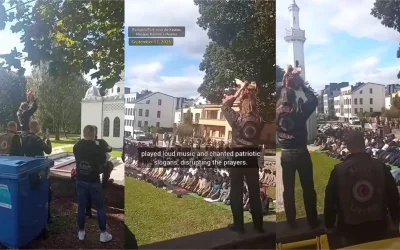 Geng Motor Ganggu Shalat Jumat di Lithuania, Acungkan Kepala Babi dan Setel Musik