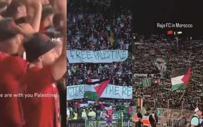 Suporter Sepakbola di Maroko dan Mesir Dukung Perang Palestina Melawan ‘Israel’