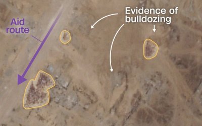 Sadis! ‘Israel’ Buldozer Jenazah Warga Palestina di Gaza