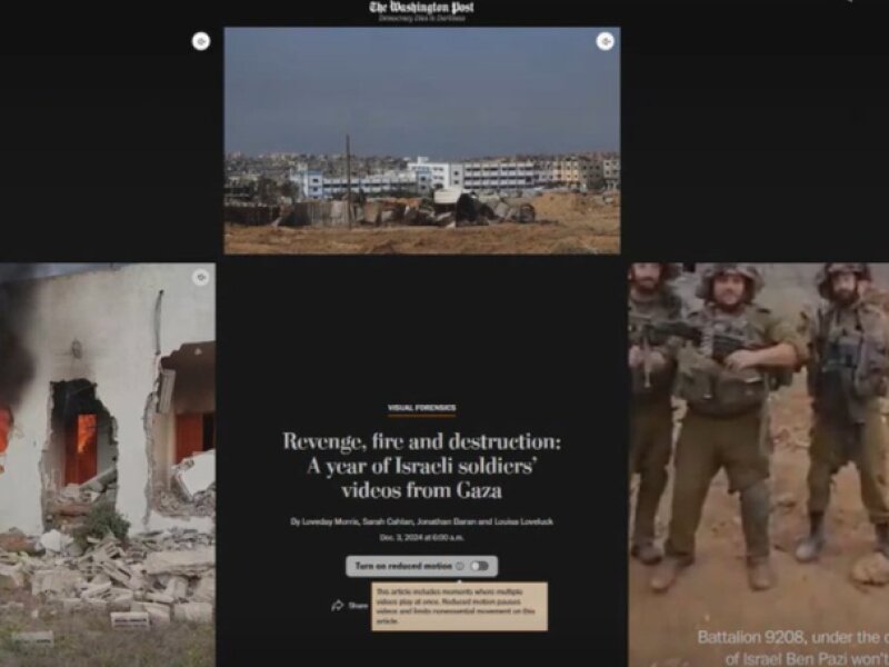 Tentara ‘Israel’ Sengaja Dokumentasikan Aksi Kekejaman di Gaza, Sebut Sebagai Video Balas Dendam