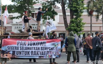 Massa Solo Peduli Melayu Gelar Aksi Tolak Rempang Eco City