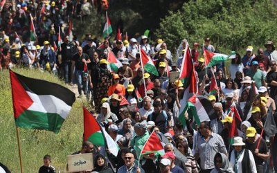 Rakyat Palestina Gelar Aksi ke Desa yang Dihancurkan Oleh “Israel” pada Nakba 1948