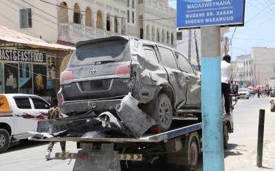 Asy Syabaab Bom Iring-iringan Kendaraan Presiden Somalia