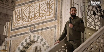 Peringati Kejatuhan Assad, Asy Syaraa Pidato di Masjid Umayyah