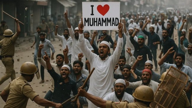 Aksi Damai &#8216;I Love Muhammad&#8217; Berujung Direpresi Polisi India