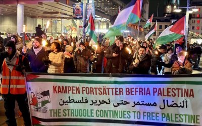 Ratusan Orang di Swedia Membatalkan Perayaan Tahun Baru untuk Berunjuk Rasa Mendukung Palestina