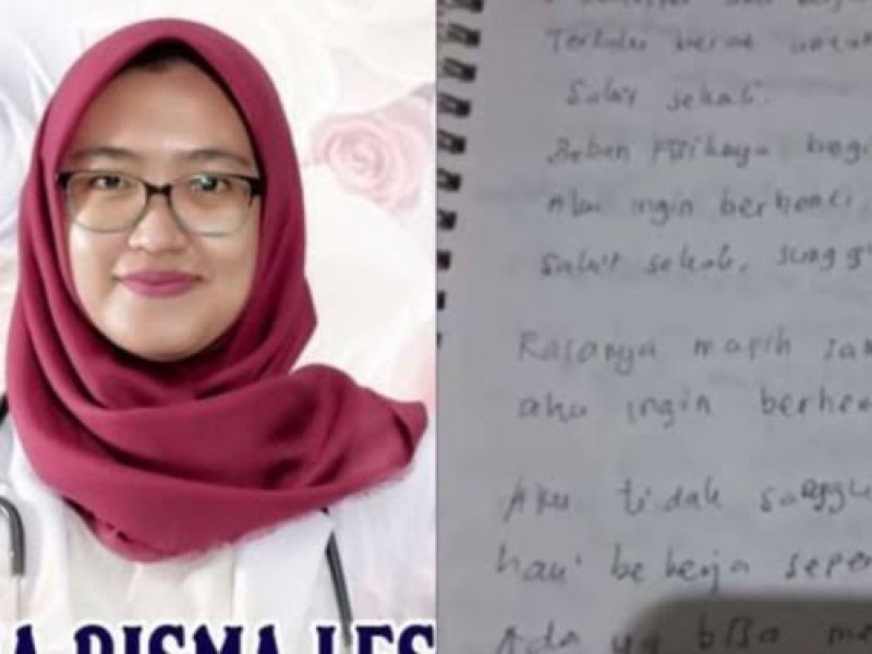 Kasus Pemerasan Mahasiswi PPDS Anestesi FK Undip Dokter Aulia Capai Rp2 Miliar Per Semester