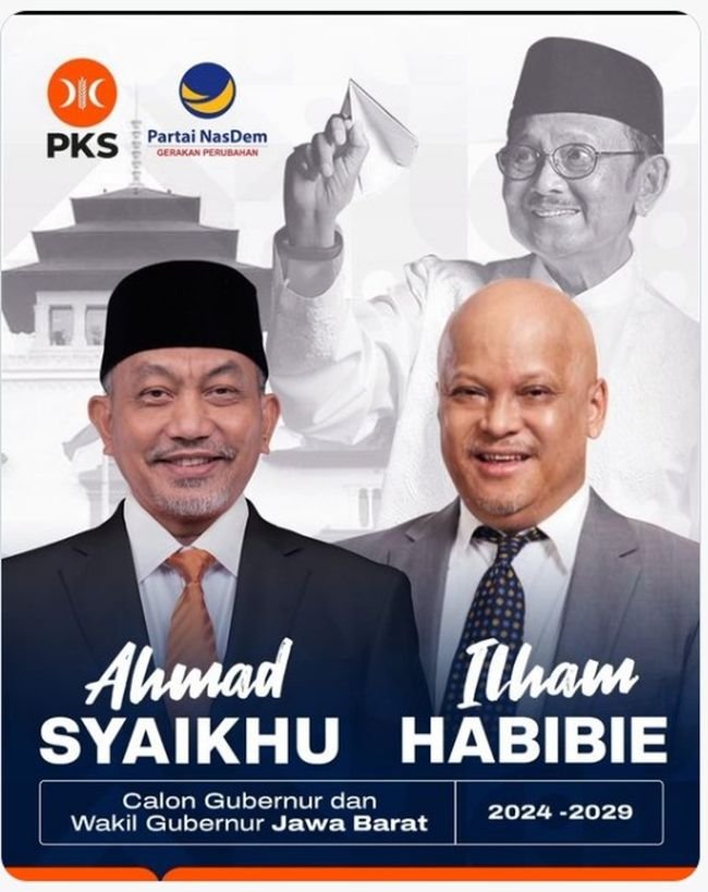 PKS-NasDem Usung Syaikhu-Ilham Habibie, KIM Plus Pupus di Pilgub Jabar