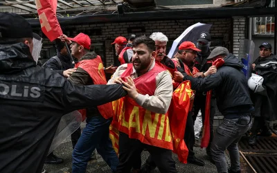 Demo Buruh May Day di Turki Ricuh, Ratusan Orang Ditangkap