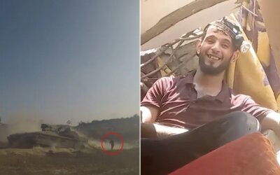 Al-Qassam Rilis Rekaman Komandan Lapangan Kejar Tank 'Israel' Pakai AK-47 di Khan Yunis