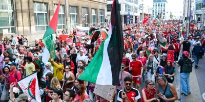 Puluhan Ribu Warga Belgia Turun ke Jalan Protes Genosida “Israel” di Gaza