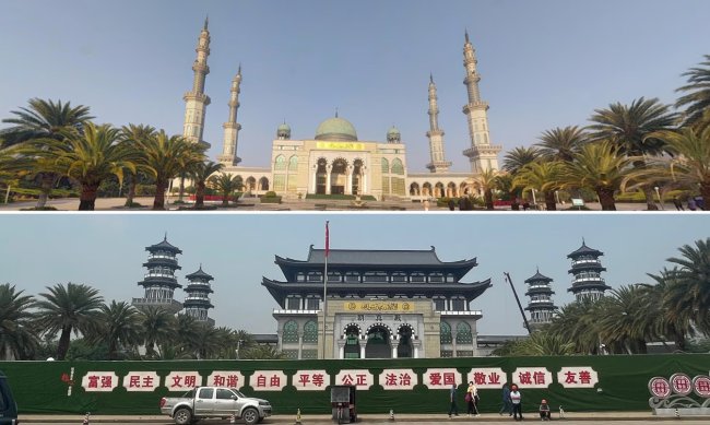 Masjid Besar Bergaya Arab Terakhir di Cina Kehilangan Kubahnya
