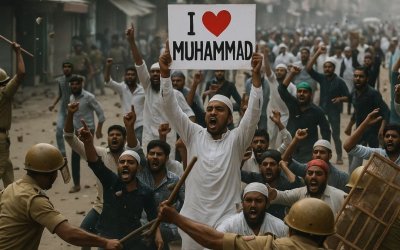 Aksi Damai ‘I Love Muhammad’ Berujung Direpresi Polisi India