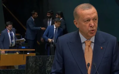 Delegasi 'Israel' Walk Out Saat Erdogan Kecam 'Israel' di PBB