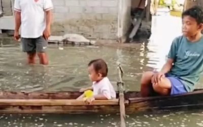 Tiga Desa di Parigi Moutong Terendam Banjir Rob, Tanggul Pantai Jebol Digerus Abrasi